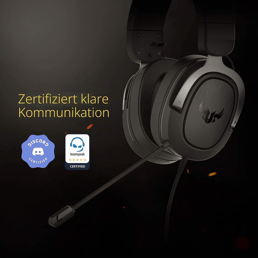 ASUS TUF Gaming H3 Headset (kabelgebunden, Lightweight, Wired,50mm, Hi-Res Audio, Gaming Headset 7.1