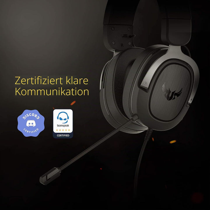 ASUS TUF Gaming H3 Headset (kabelgebunden, Lightweight, Wired,50mm, Hi-Res Audio, Gaming Headset 7.1