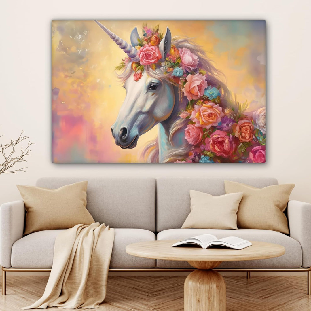 MuchoWow© Leinwandbild Gross 120x80 cm XXL Dekoration Wohnzimmer Bilder Aufhängen Wall Decoration Li