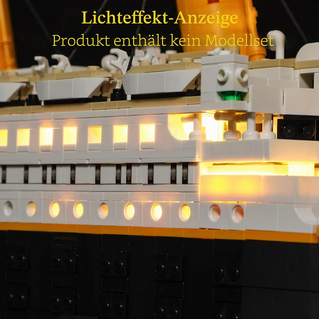 GEAMENT LED Licht-Set Kompatibel mit Lego Titanic - Beleuchtungsset für Creator 10294 Baumodell (Leg