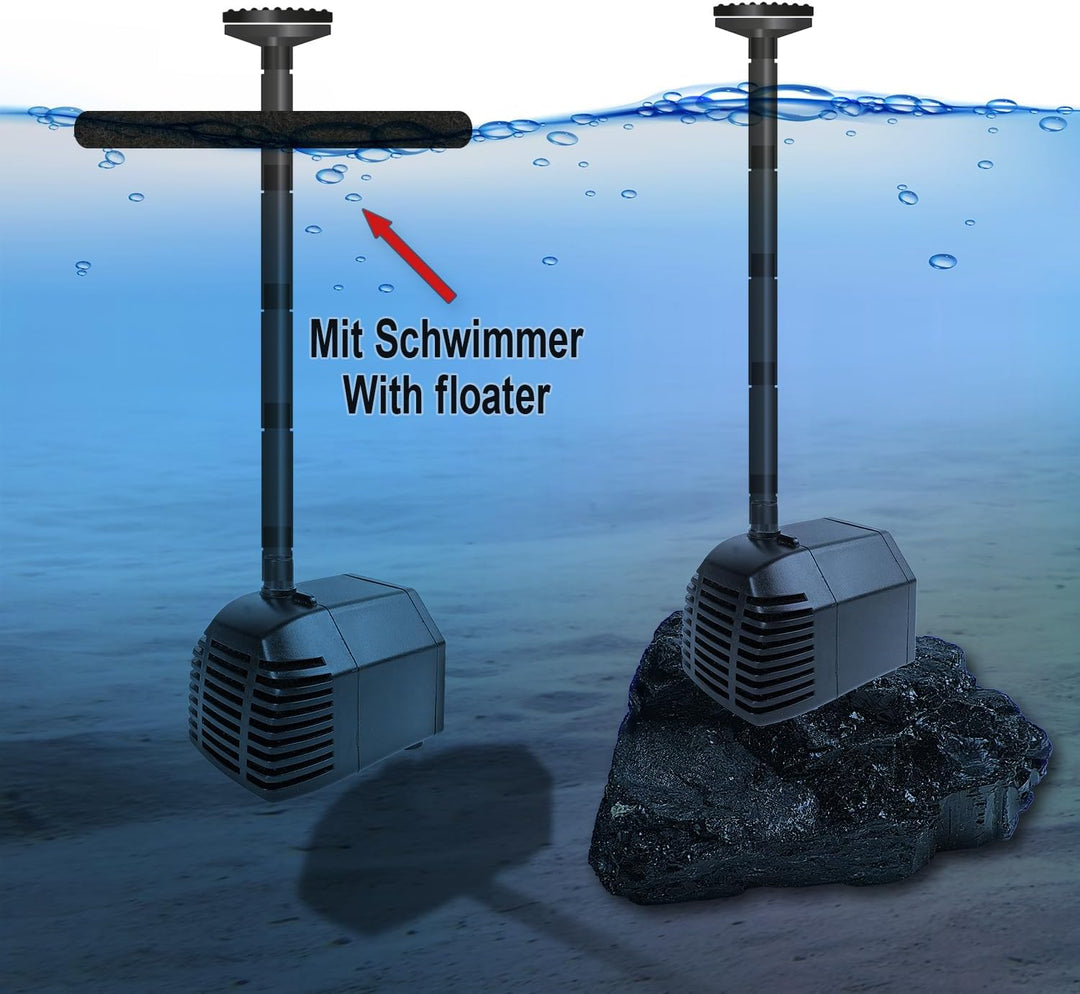 Solar Teichpumpe Garten Brunnen Oasis 250-1 Solarbrunnen Springbrunnen Wasserspiel mit Stabilem Alu-
