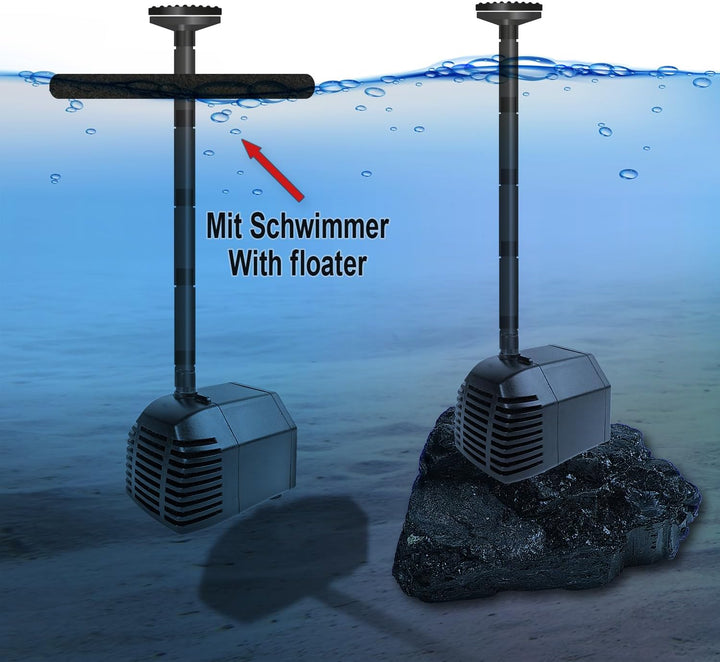 Solar Teichpumpe Garten Brunnen Oasis 250-1 Solarbrunnen Springbrunnen Wasserspiel mit Stabilem Alu-