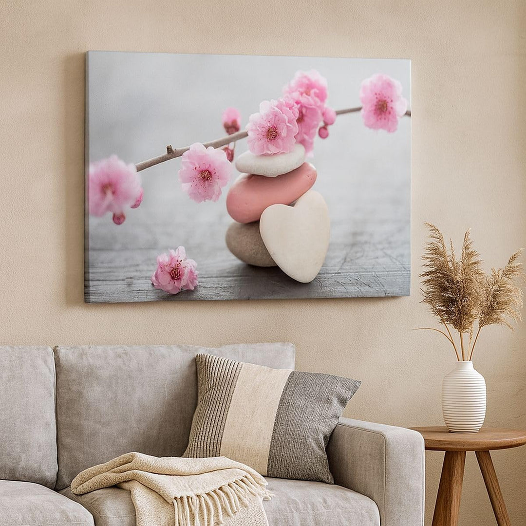 Bilder auf Leinwand 100x70cm Leinwandbild Yoga weiblich Blume Gesundheit Gross Wanddeko Bild Schlafz