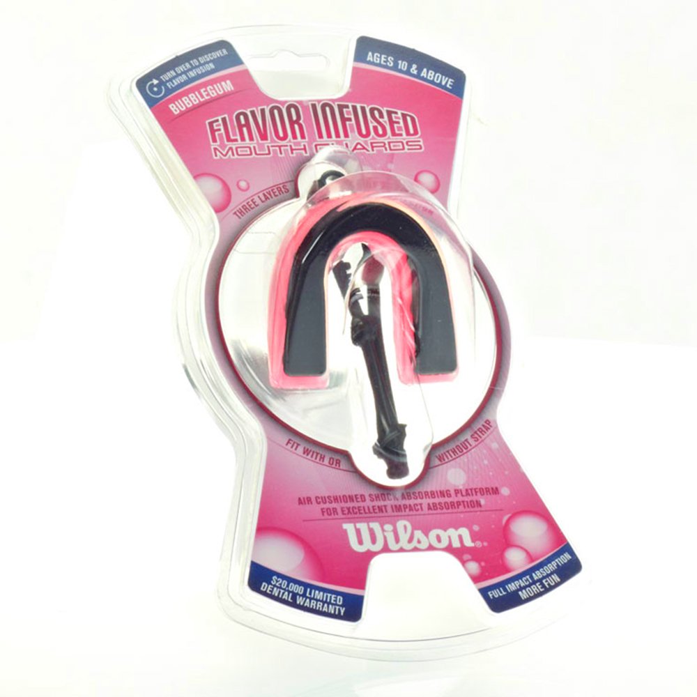 Wilson BUBBLEGUM Geschmack PROFI Mundschutz GEL mit oder ohne Strap X-Series + Dose /Box Herren Juni