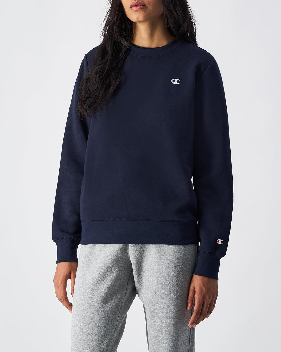 Champion Damen Legacy Basics W - Light Powerblend Fleece Crewneck Sweatshirt M Marineblau, M Marineb