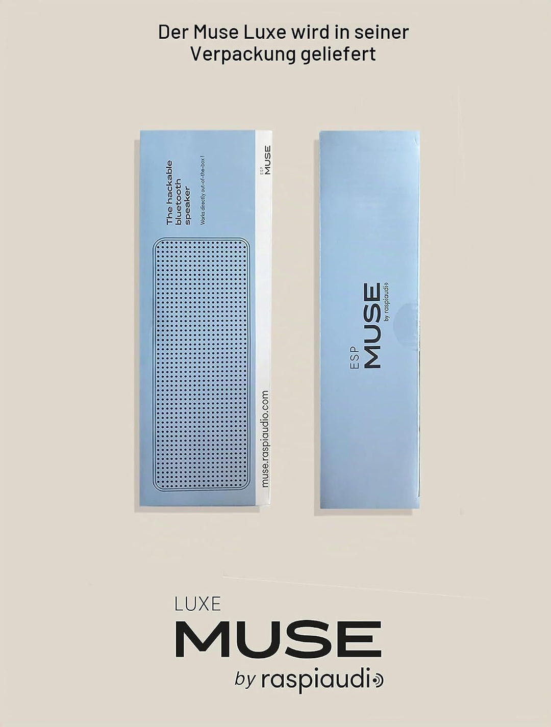 Muse Luxe V2 2025 -Hackable Bluetooth Speaker ESP32 11W Home Assistant ESPHome Squeezelite Lyrion Me