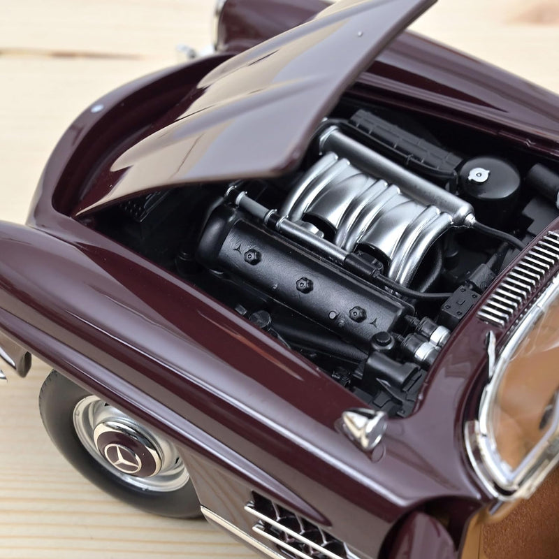 Norev - Mercedes-Benz 300 SL Roadster 1957 Red 1:18 Miniatur, 183891, Rot, 1/18