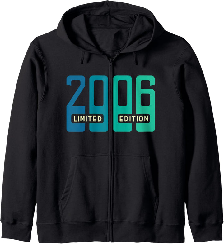 18. Geburtstag Junge Mädchen 18 Jahre 2006 Lustig Geschenk Kapuzenjacke