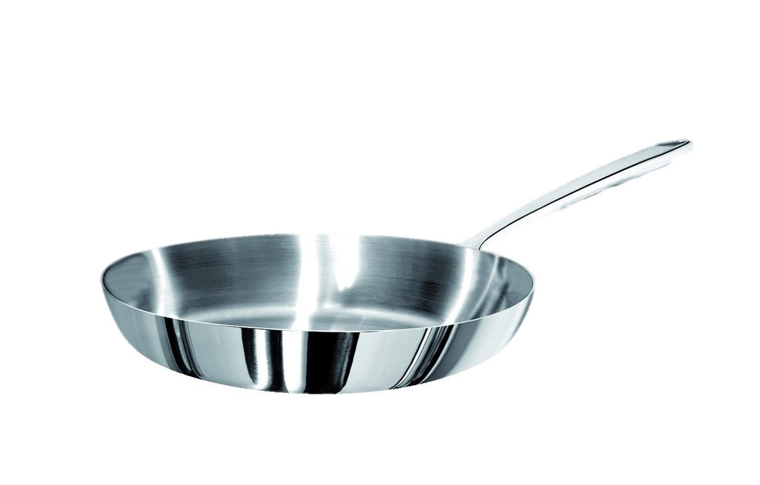 Pentole Agnelli Linie 1907 Pfanne mit Griff, Metall, Silber/schwarz, 32 cm, 32 cm