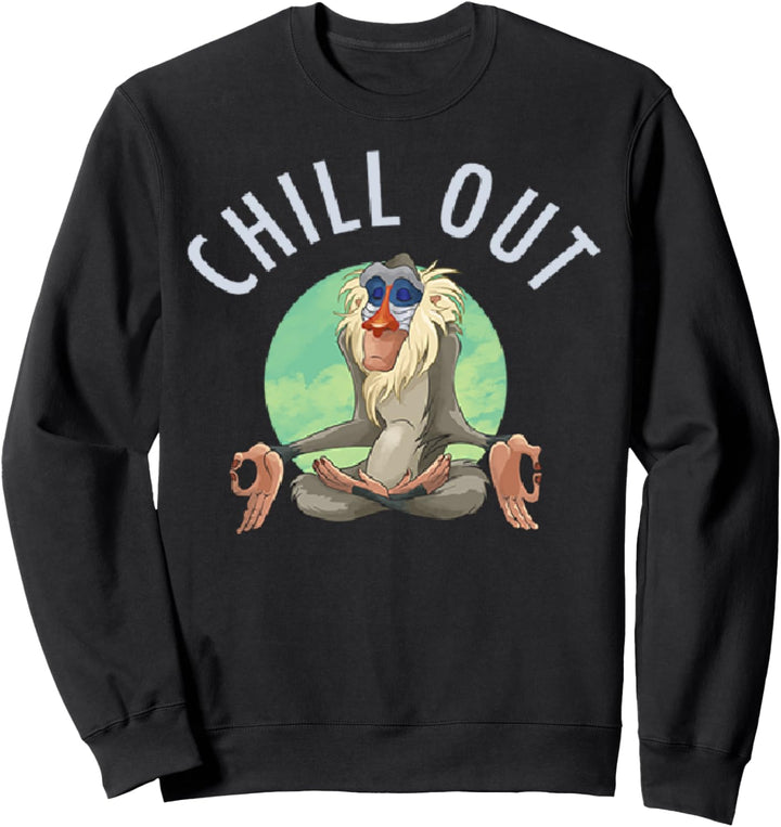 Disney Lion King Rafiki Meditating Logo Sweatshirt