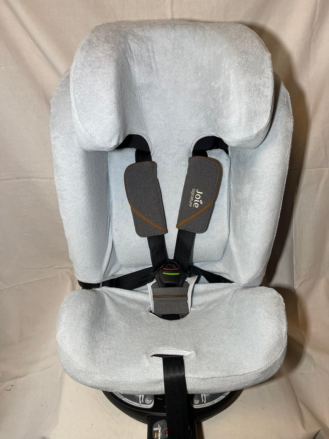 Sommerbezug Schonbezug Frottee für Joie I-Spin XL Frottee 100% Baumwolle blaugrau