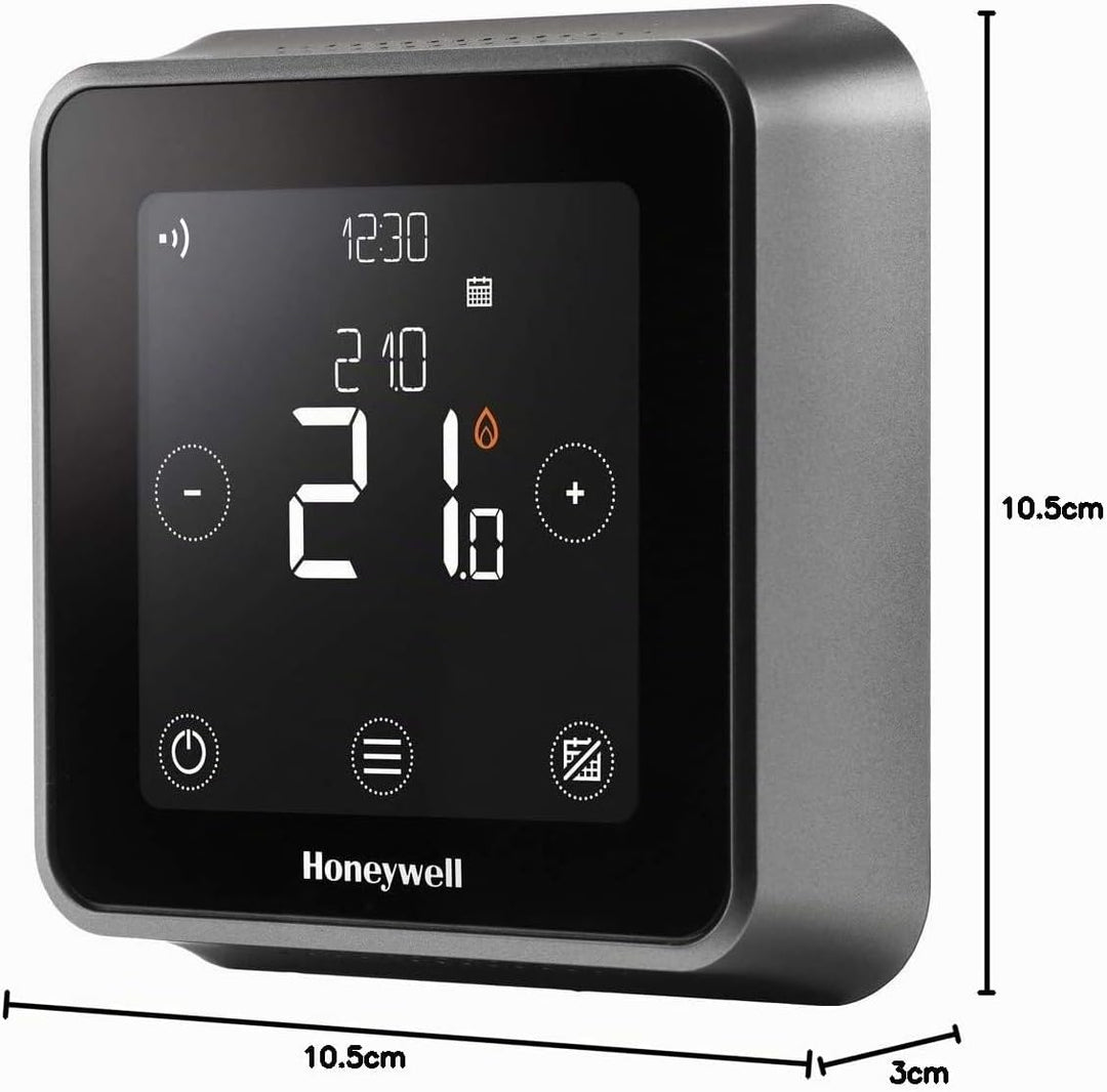 Honeywell Home T6 Wi-Fi Raumthermostat und verdrahtete Empfängerbox, Wandmontage, schwarz, Y6H810WF1