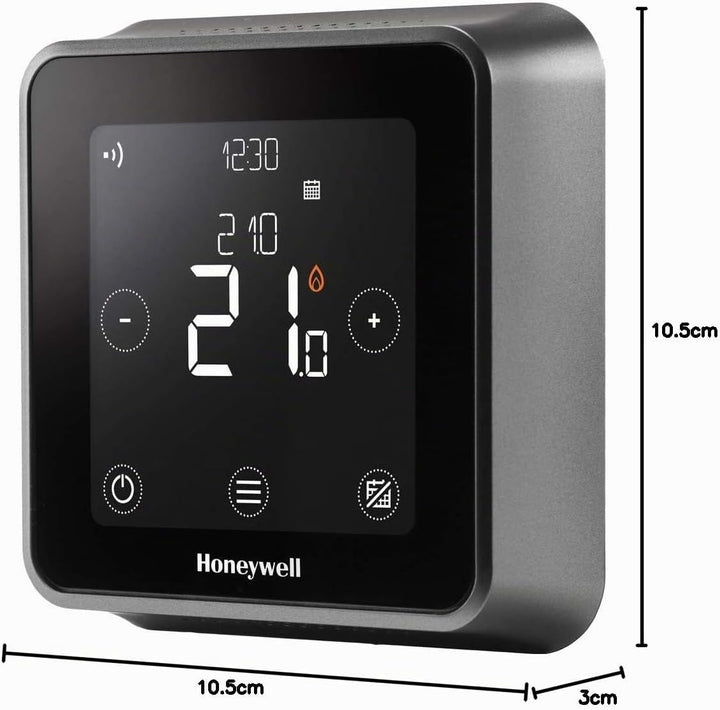 Honeywell Home T6 Wi-Fi Raumthermostat und verdrahtete Empfängerbox, Wandmontage, schwarz, Y6H810WF1