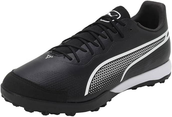 PUMA Unisex King Pro TT Fussballschuhe 47 EU Puma Black Puma White, 47 EU Puma Black Puma White