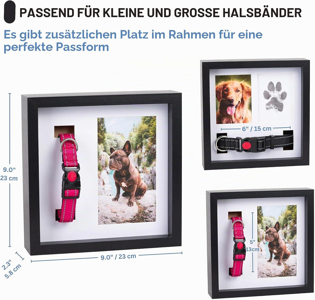 OtterPets Gedenk-Bilderrahmen für Haustiere – Gedenken für Hunde & Katzen – Schattenbox, Black