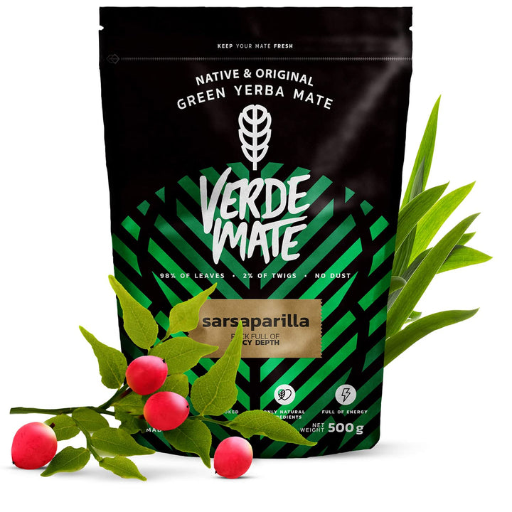 Mate Tee Verde Mate Set 1,5kg - Brasilien Yerba Mate - 5mm Grobe Blätter - Luftgetrocknet, Staubarm