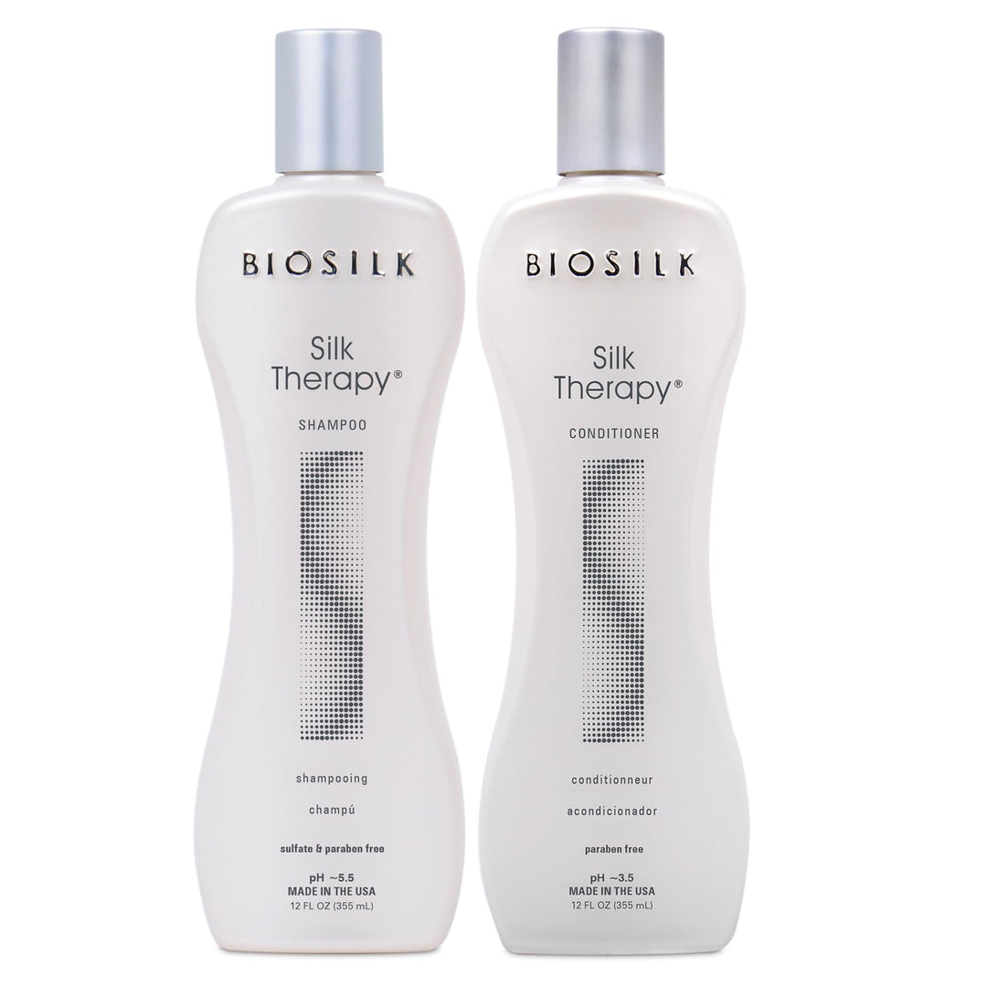 Biosilk Silk Therapy Duo Set Shampoo und Conditioner 340 ml