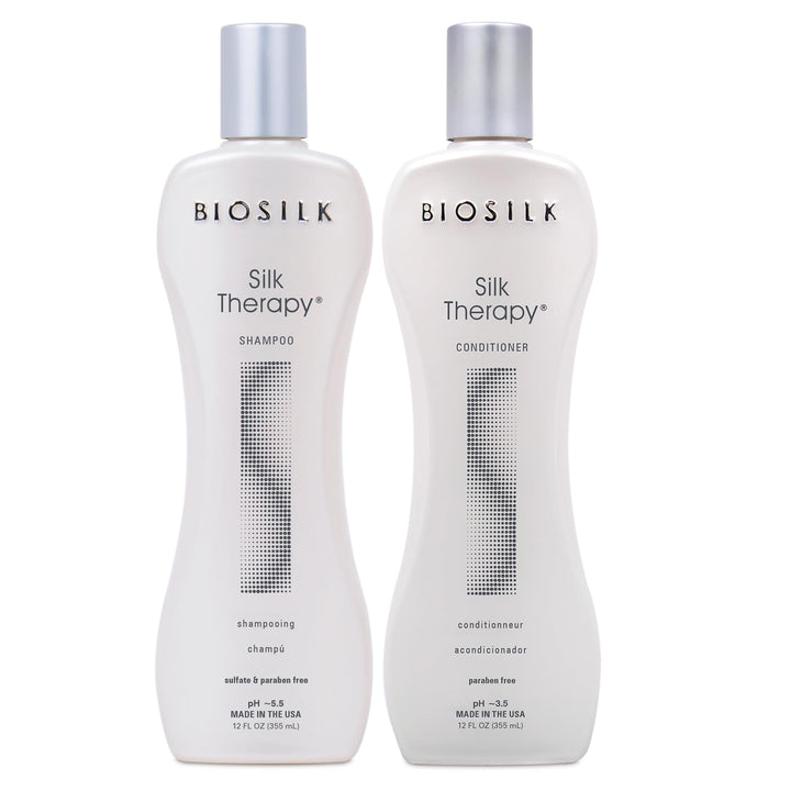 Biosilk Silk Therapy Duo Set Shampoo und Conditioner 340 ml