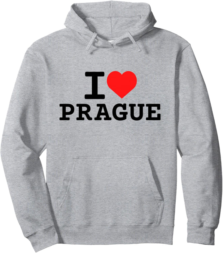I Love Prague Pullover Hoodie
