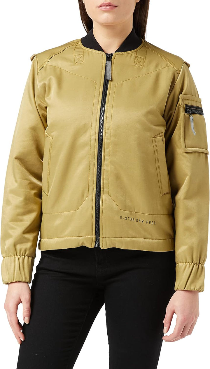 G-STAR RAW Damen Padded Bomberjacke 2.0 Braun (Fennel Seed D21019-c896-c961) S, Braun (Fennel Seed D