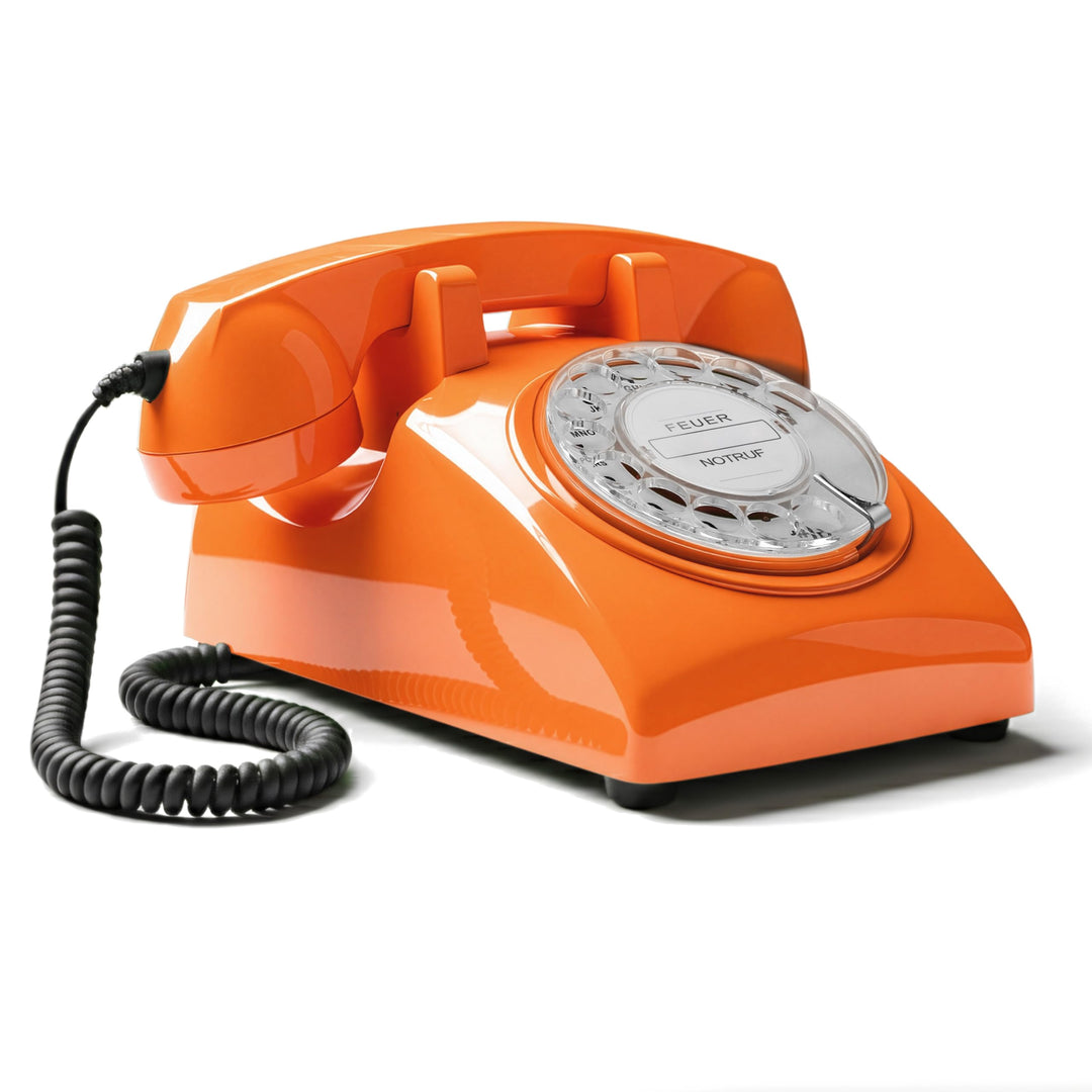 Opis Technology 60s Cable Retro Telefon mit Wählscheibe – Klassisches Festnetztelefon, mechanische M
