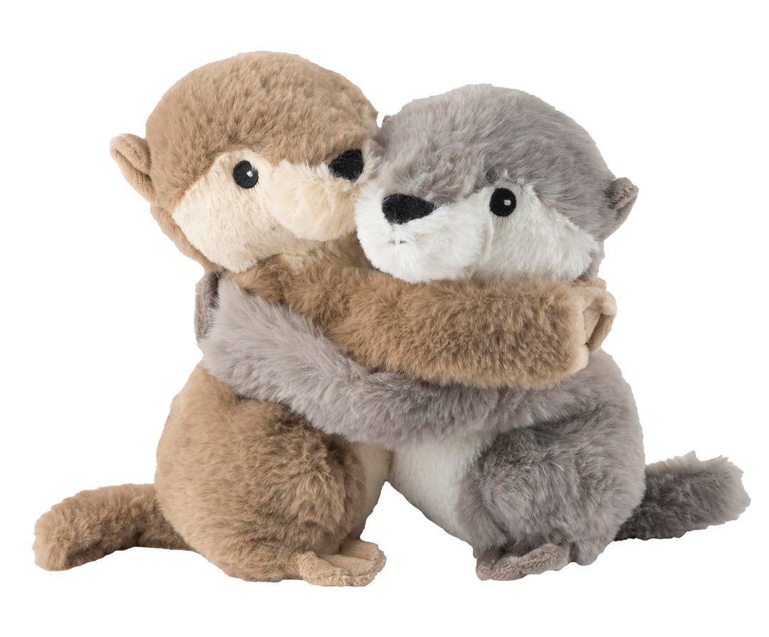 Warmies Kuscheltier/Kuschelfreunde "Otter" 2er Set beige braun