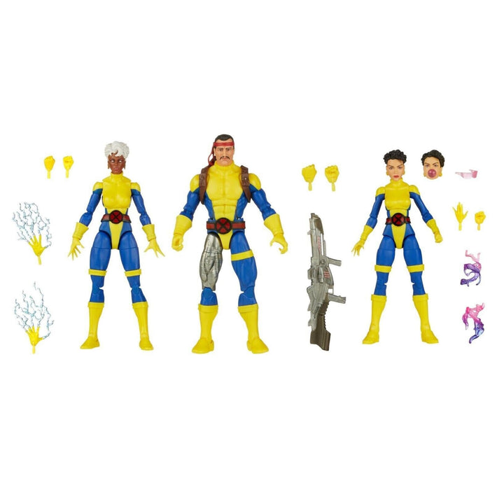 Marvel Legends Series Forge, Storm & Jubilee X-Men 60th Anniversary Actionfiguren-Set, 15,2 cm Actio