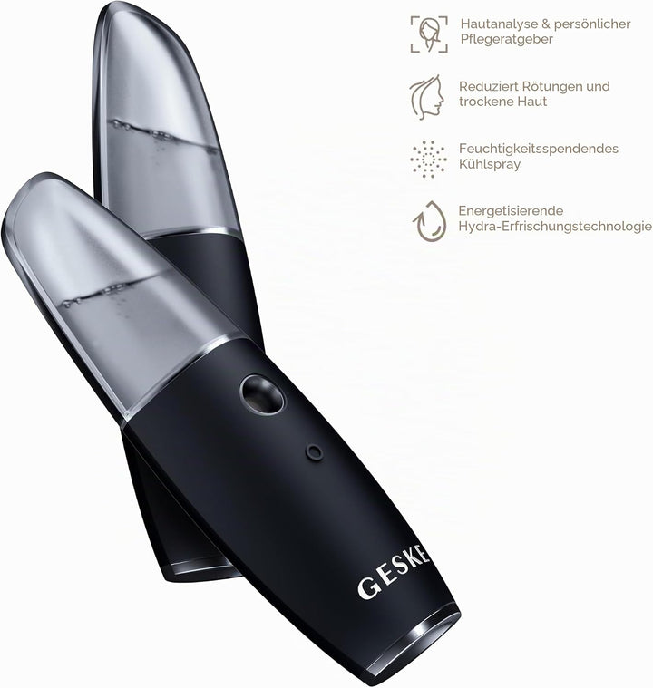 GESKE | SmartAppGuided™ Facial Hydration Refresher | 4 in 1 | Wasserzerstäuber | Gesichtsdampfer | W