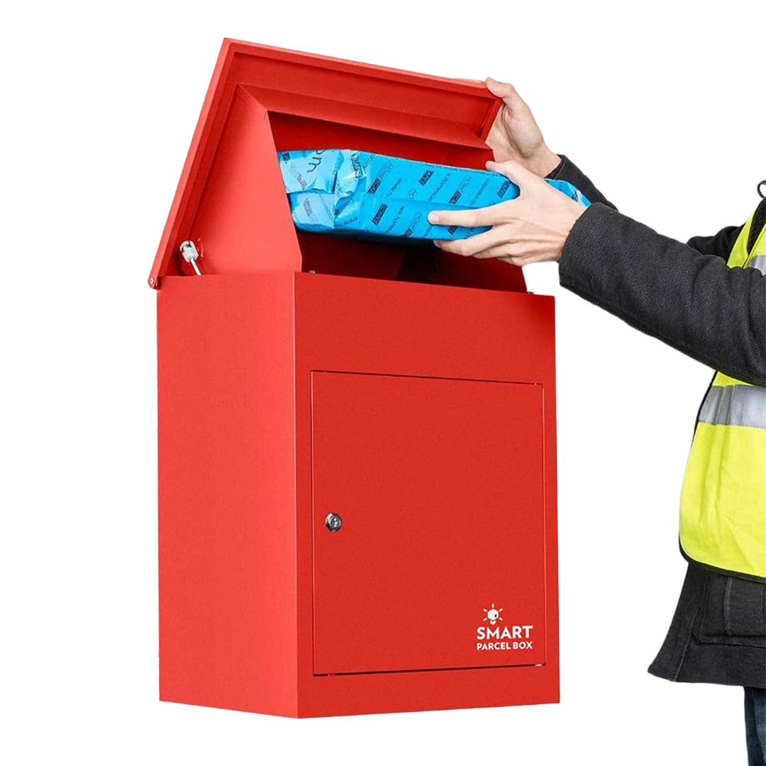 Smart Parcel Box, mittelgrosser Paketbriefkasten mit Paketfach und Briefkasten, sicherer Paketkasten