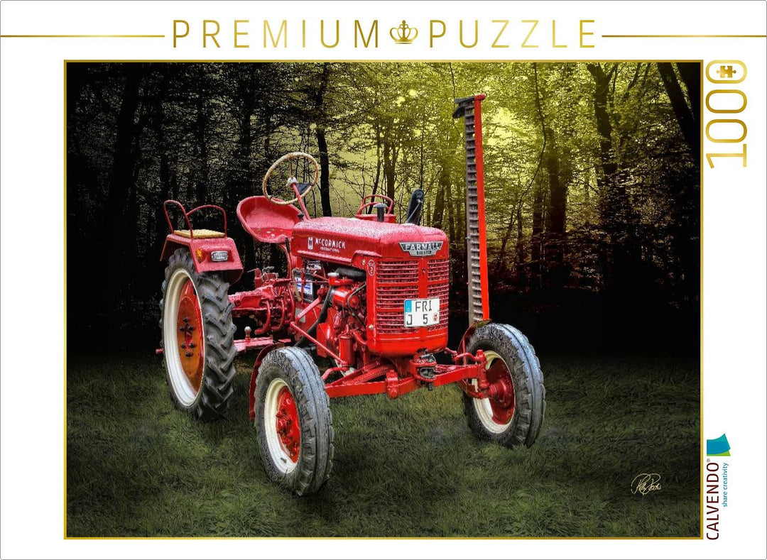 CALVENDO Puzzle Oldtimer Traktor McCormick 1000 Teile Lege-Grösse 64 x 48 cm Foto-Puzzle Bild von Pe