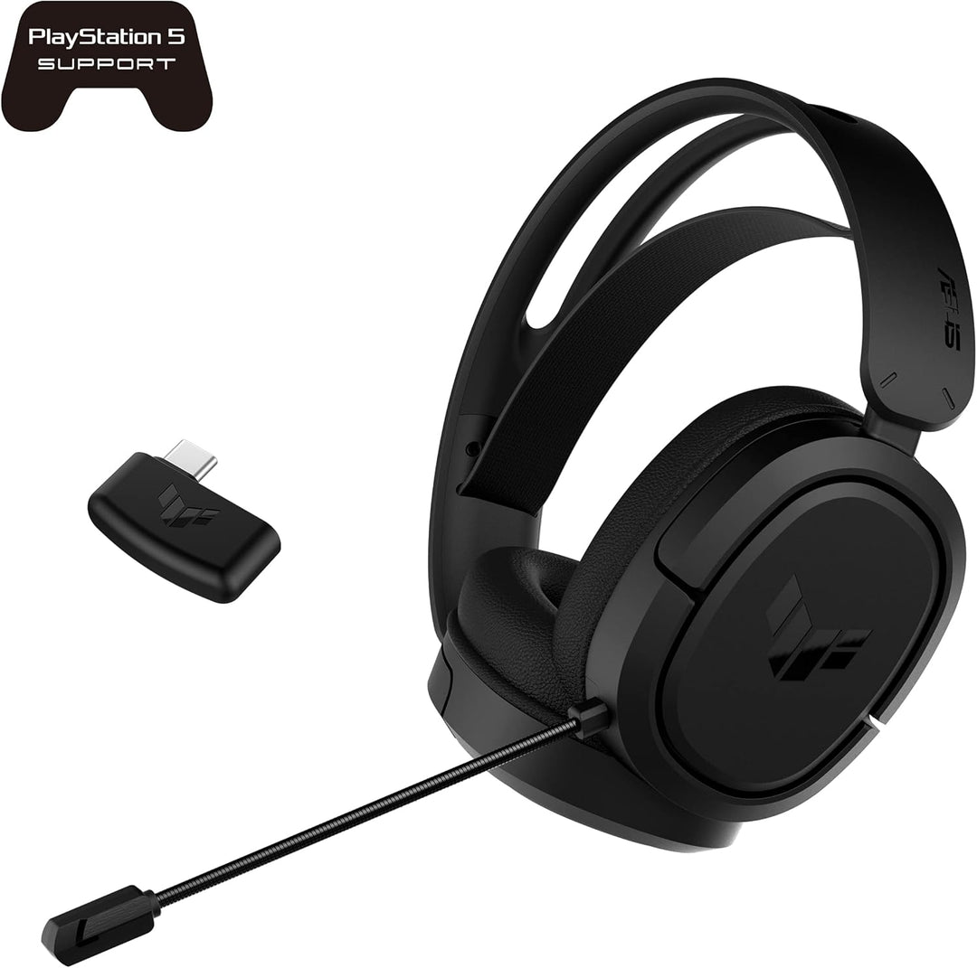 ASUS TUF GAMING H1 Wireless Headset (kabellos, 7.1-Surround-Sound, leichtes, komfortables Design, Ko