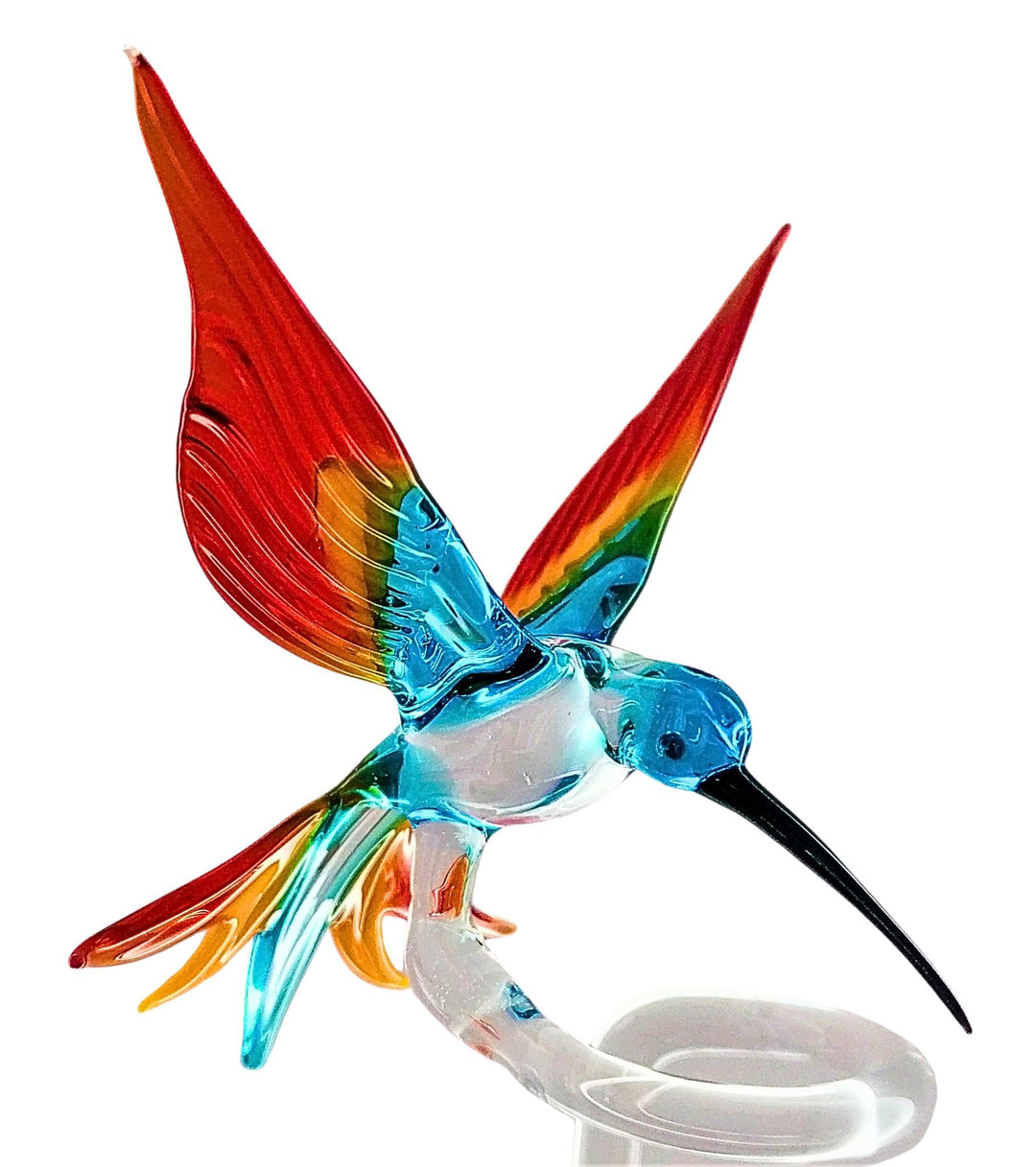 Orchideenstab, Kolibri (transp./hellblau-gelb-rot) Normale Ausführung