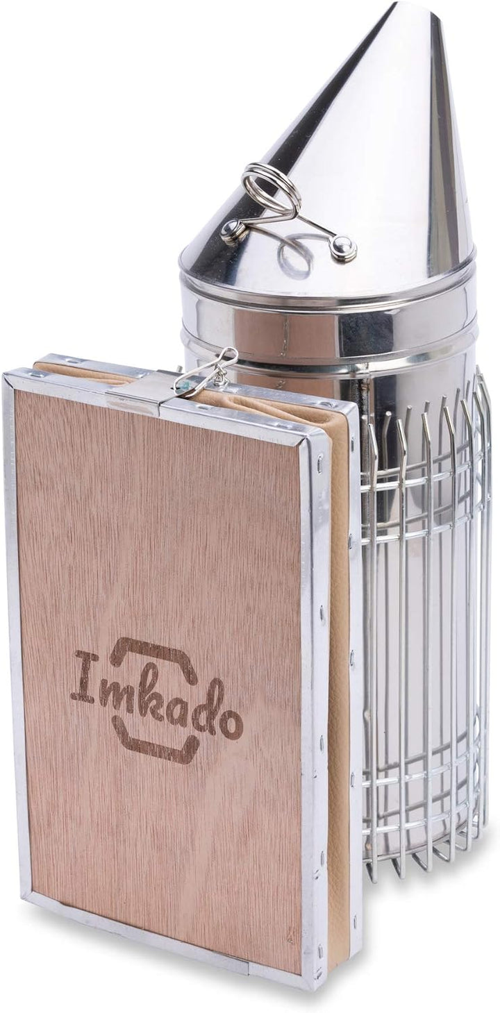 Imkado Imker Set S - Edelstahl Smoker und Stockmeissel *Königin* - Imkereibedarf