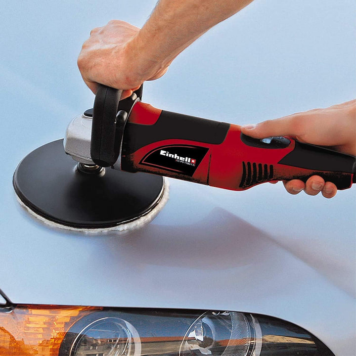 Einhell 2093264 Winkelpolierer CC-PO 1100/1 E (1.100 W, 1.000-3.500 min-1 Drehzahl, 180mm Scheiben-ø