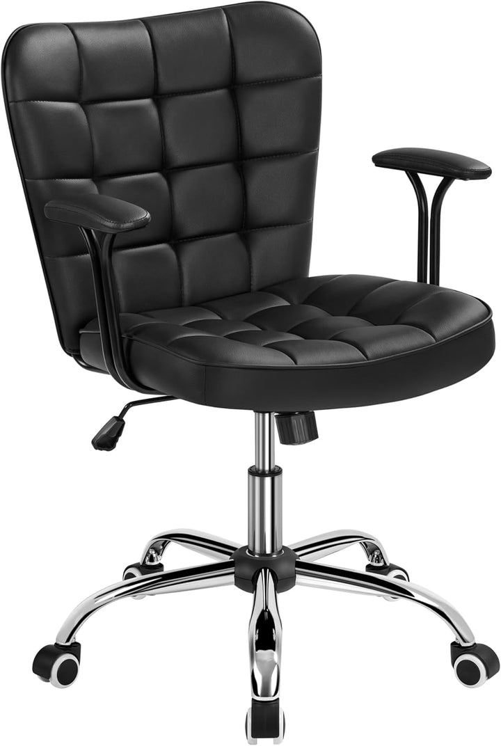 Yaheetech Bürostuhl Ergonomischer Schreibtischstuhl Bürosessel Arbeitsstuhl, Drehstuhl mit Weichen A