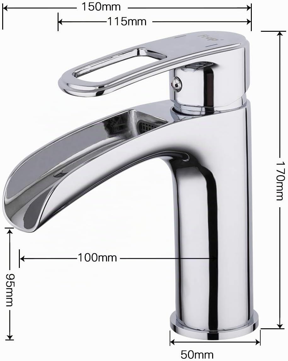 Frap Wasserfall Waschtischarmatur Wasserhahn Bad Badarmatur Waschbeckenarmatur Einhebelmischer für B