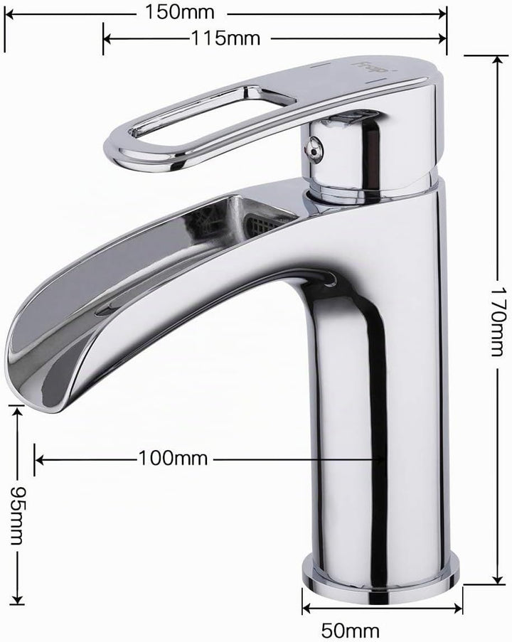 Frap Wasserfall Waschtischarmatur Wasserhahn Bad Badarmatur Waschbeckenarmatur Einhebelmischer für B