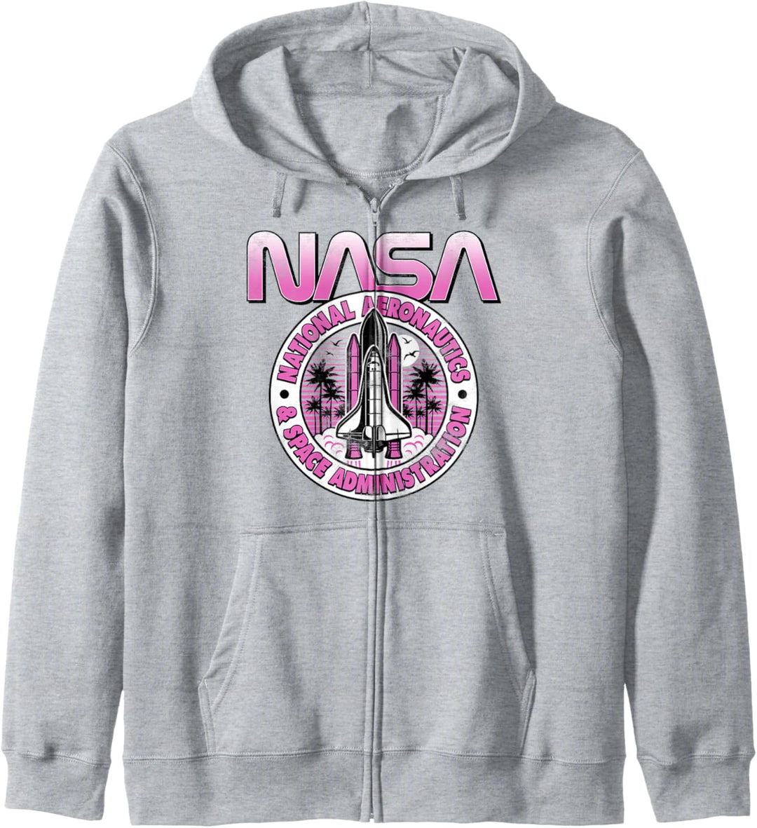 NASA Pink Logo Kapuzenjacke