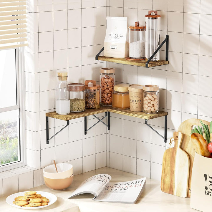 Love-KANKEI Schweberegal Breit 3er Set Regal Wandmontage Wandregale für Wohnzimmer Schlafzimmer Küch
