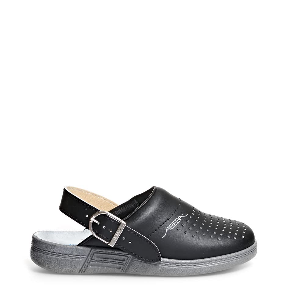 ABEBA 7030-35 Berufsschuh The Original - Arbeitsclog - Glattleder perforiert - Grösse: 35 - Farbe: S