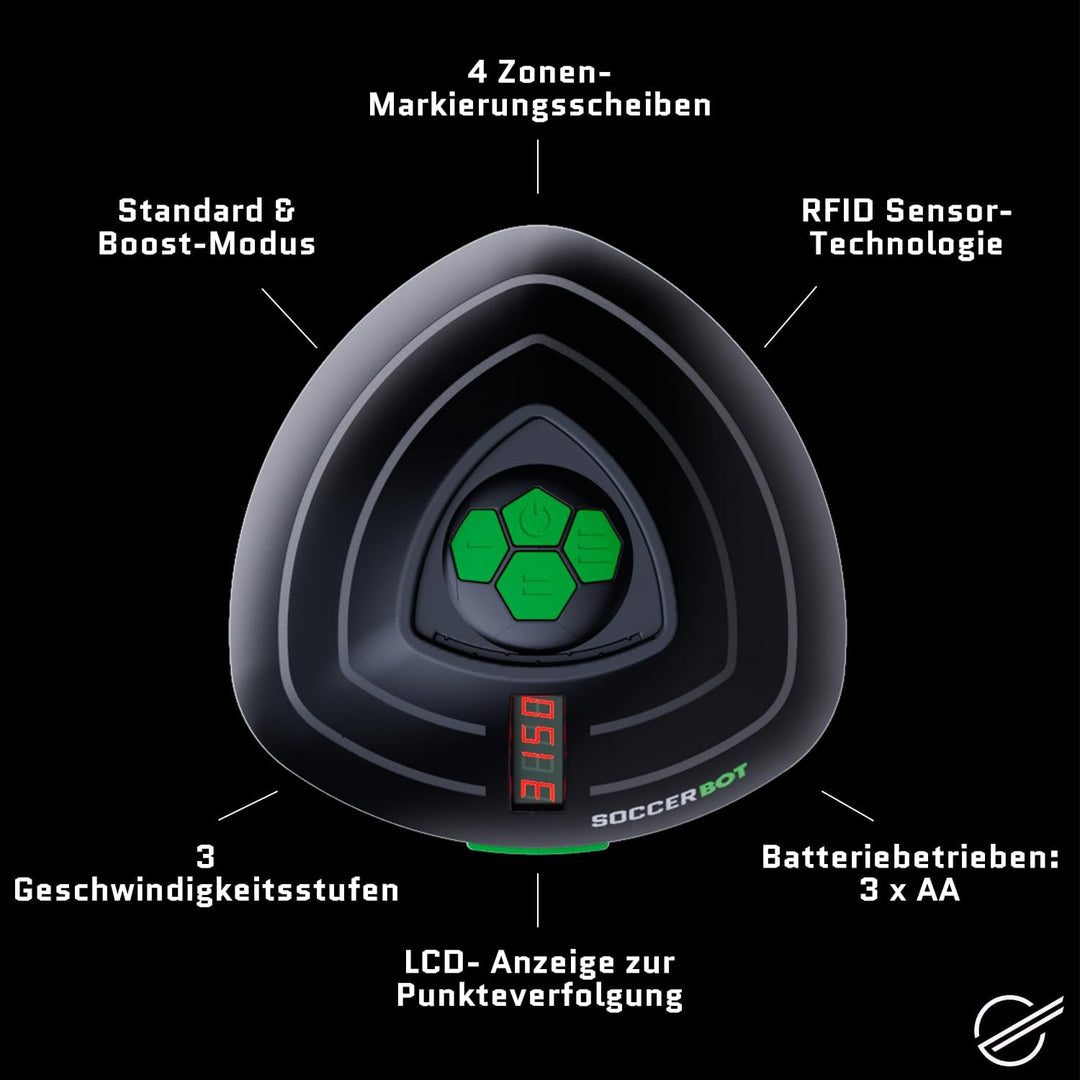 Smart Ball 1001CB-MTL Soccer Bot HallenFusballtrainer, Schwarz, Einheitsgrösse