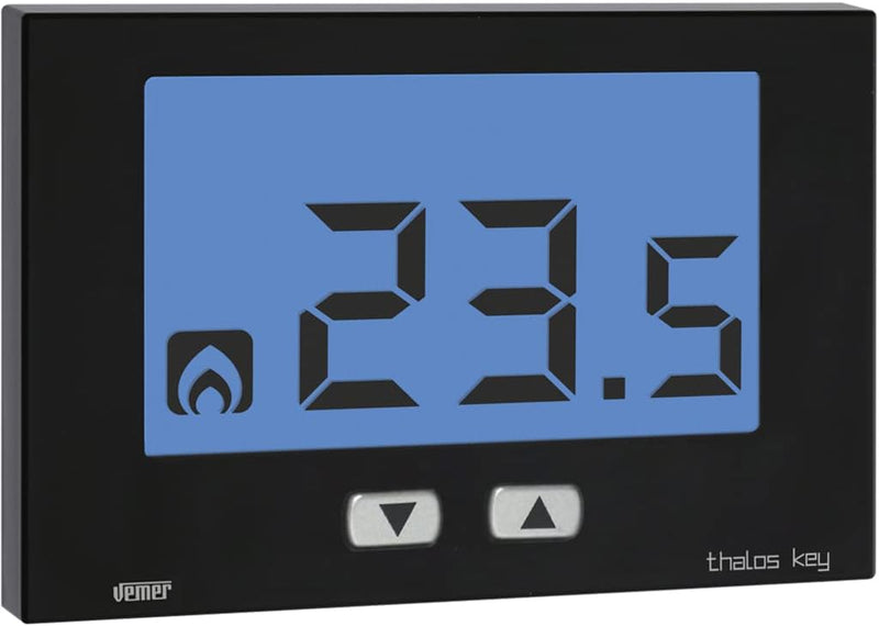 Thermostat Thalos Key Wandleuchte A Batterien, VE719100 Schwarz, Schwarz