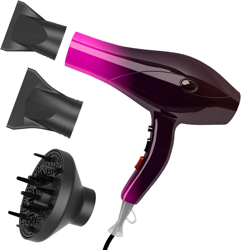 Jooayou Föhn, Fön, Haartrockner, 3000 W Haarföhn für Damen, Föhn mit Diffusor, Profi-Fön, 3 Hitze-un