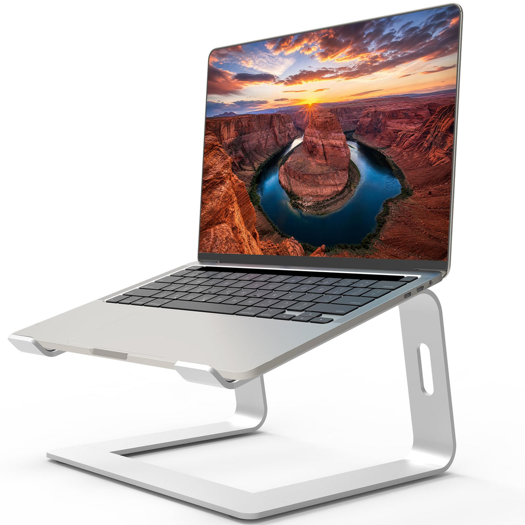 Orionstar Laptop Ständer, Ergonomischer Laptop Stand für Schreibtisch, Aluminium Laptop Halterung mi