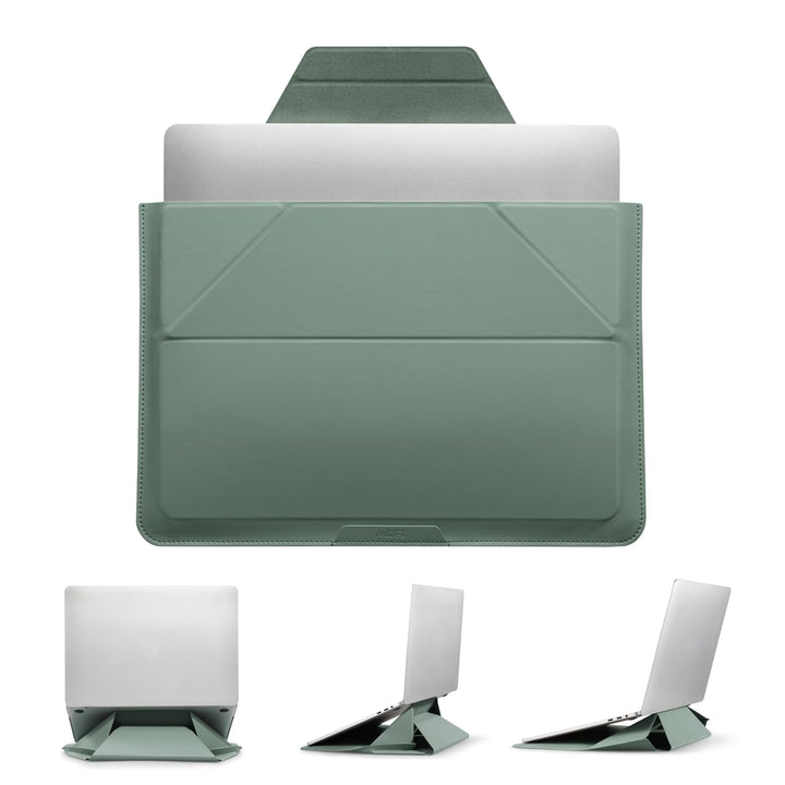 MOFT Laptop Hülle Tasche &amp; Laptop Ständer für 15-16 Zoll Notebook, Laptoptasche aus Kunstleder mit 2