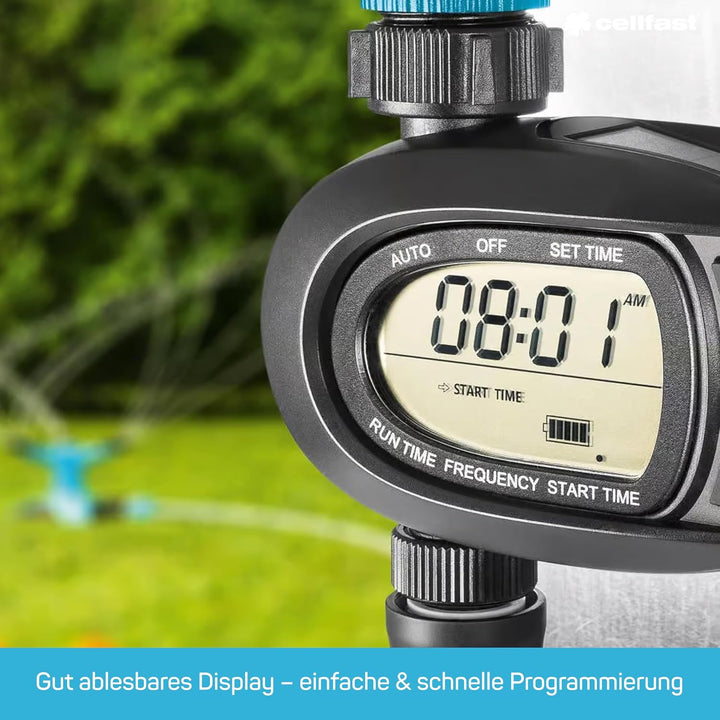 Cellfast Ergo Bewässerungssteuerung, schwarz/blau