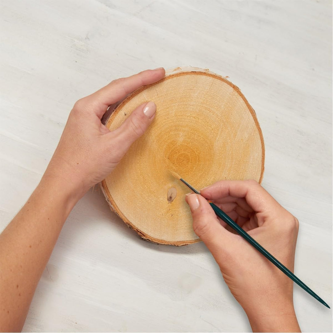 matches21 HOME & HOBBY Holzscheiben zum Basteln oder Dekorieren - 5 Stück naturbelassene Baum-scheib