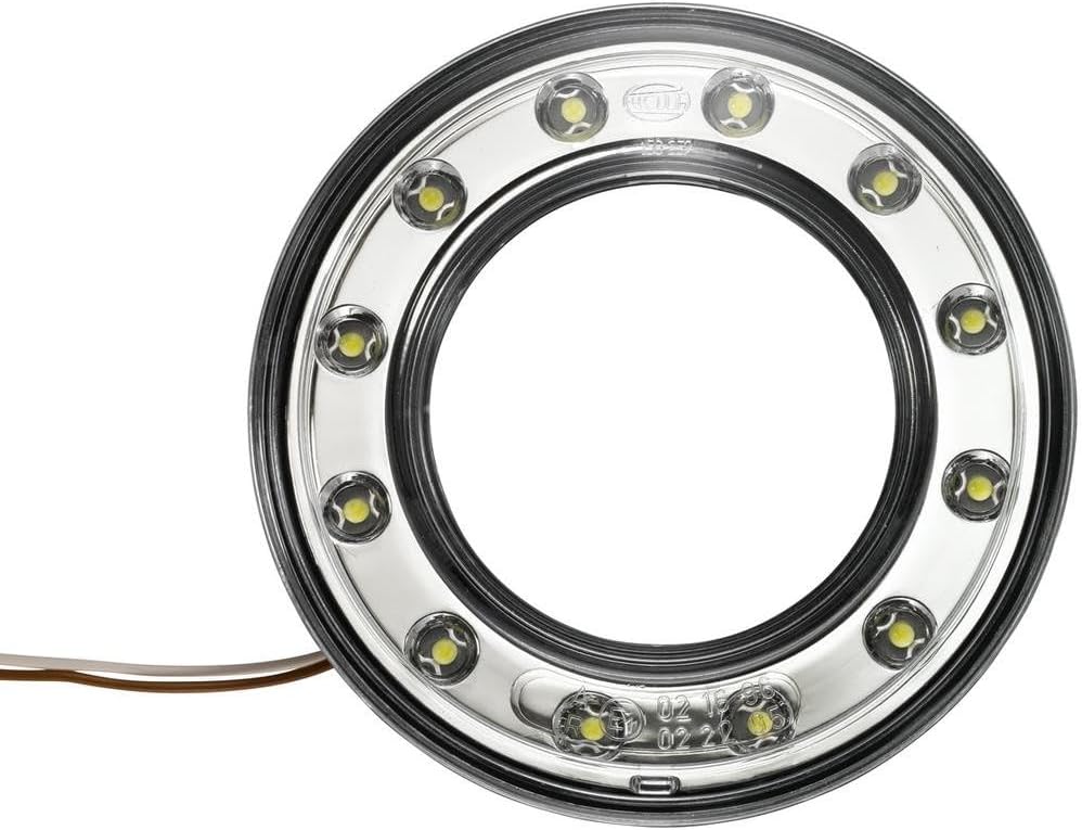 HELLA - Positionsleuchte - LED - 12V - Einbau/Schraubanschluss - Lichtscheibenfarbe: glasklar - Kabe