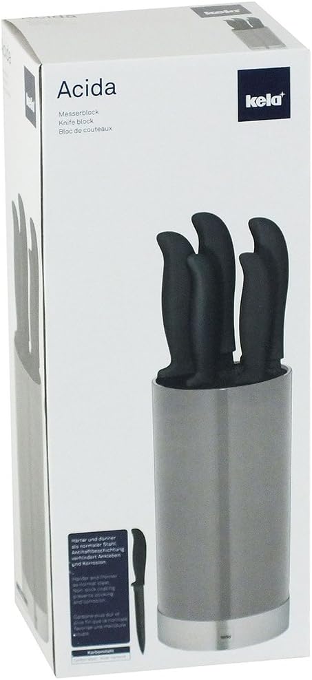 Kela Messerblock Acida 11288 grau, Grau
