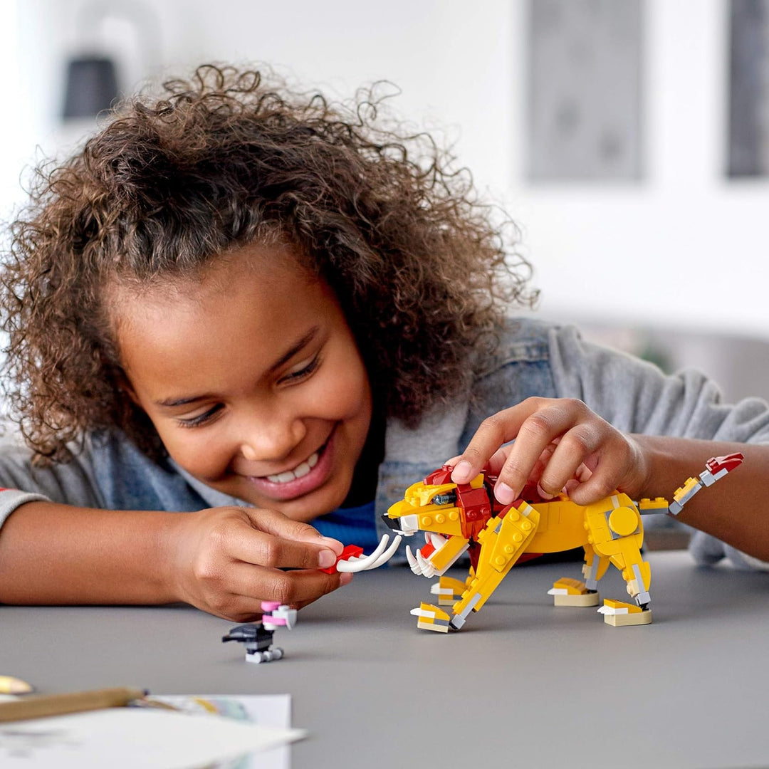 LEGO Creator 3in1 Wild Lion 31112 3in1 Toy Building Kit Featuring Animal Toys for Kids, New 2021 (22